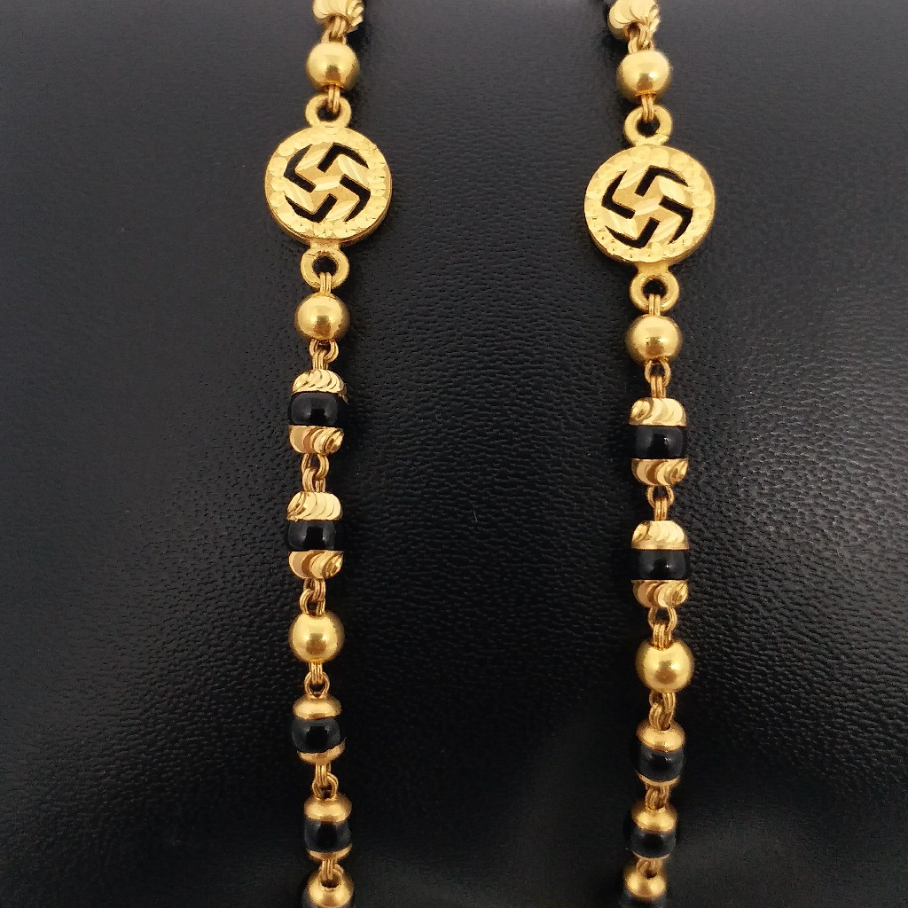 22 kt 916 Hallmark gold black beats kids fancy swastik najriya