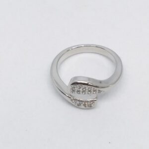 925 Sterling silver Diamond ladies party wear ring