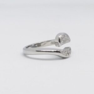 925 Sterling silver Diamond ladies party wear ring