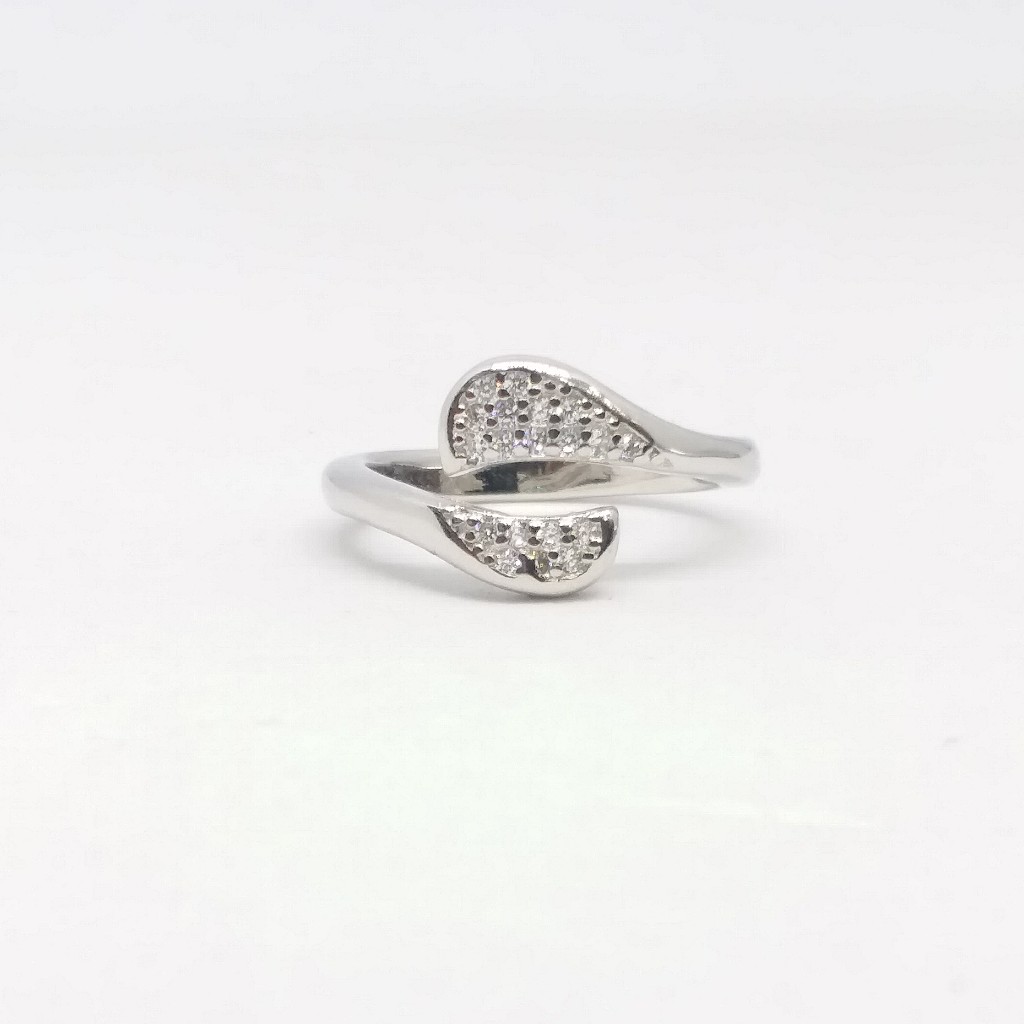 925 Sterling silver Diamond ladies party wear ring