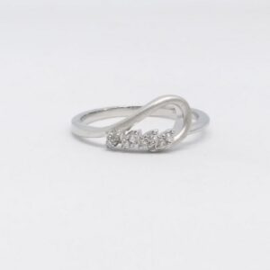 925 Sterling silver fancy met finished ladies ring
