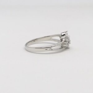 925 Sterling silver Diamond ladies party wear ring