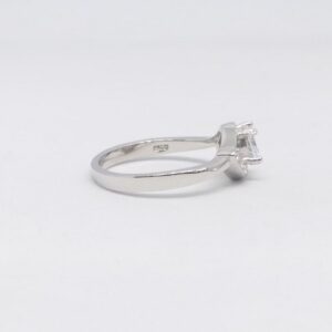 925 Sterling silver Diamond ladies party wear ring