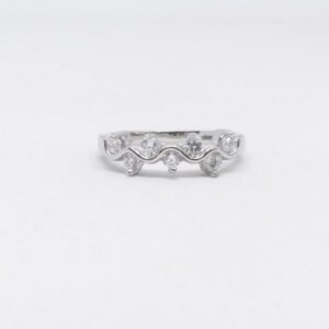925 Sterling silver Diamond fancy ladies Ring