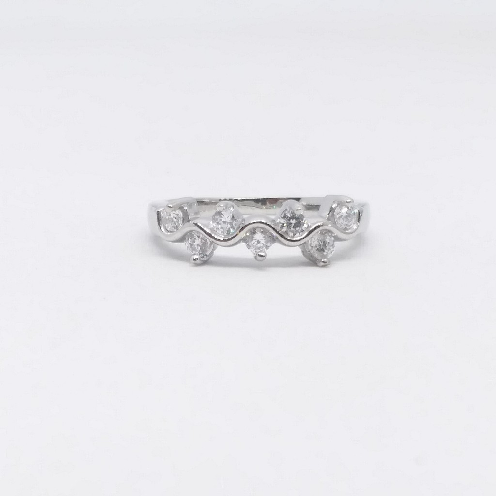 925 Sterling silver Diamond fancy ladies Ring