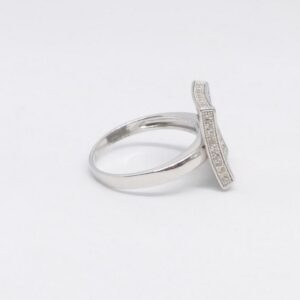925 Sterling silver Diamond ladies party wear ring