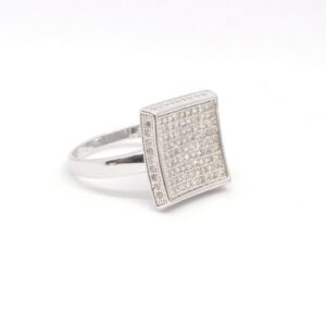 925 Sterling silver Diamond ladies party wear ring