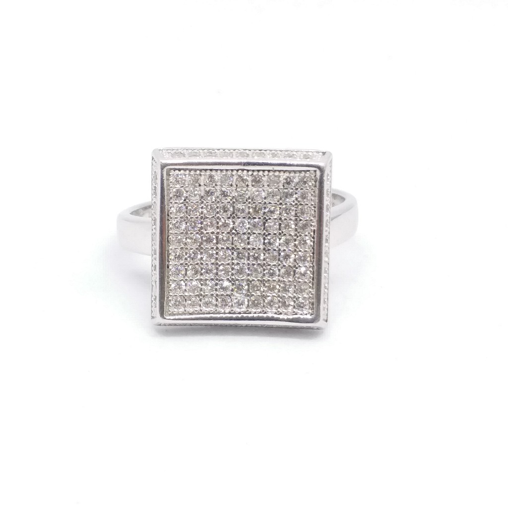 925 Sterling silver Diamond ladies party wear ring