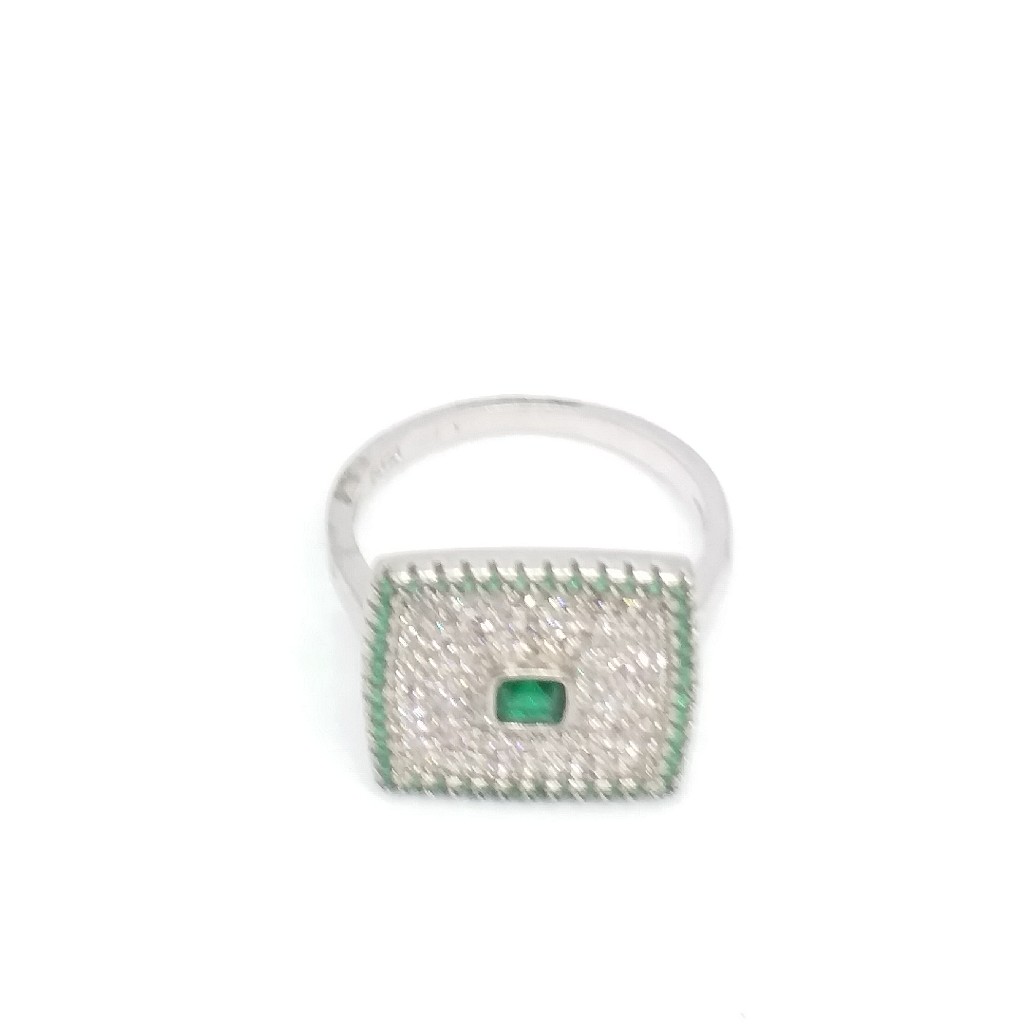 925 Sterling silver Diamond ladies party wear ring