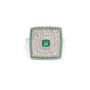 925 Sterling silver Diamond ladies party wear ring