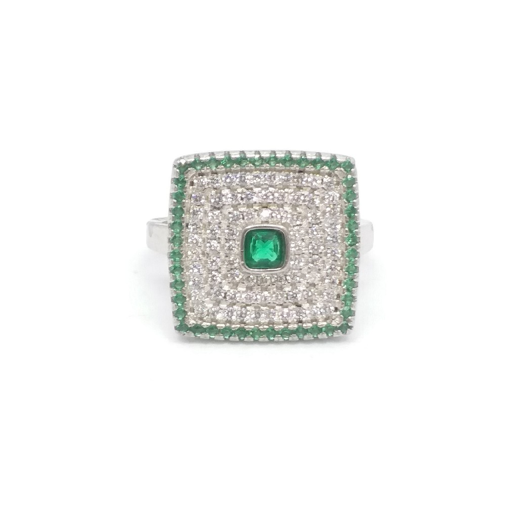 925 Sterling silver Diamond ladies party wear ring