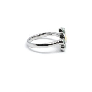 925 sterling silver flower shape kid's ring