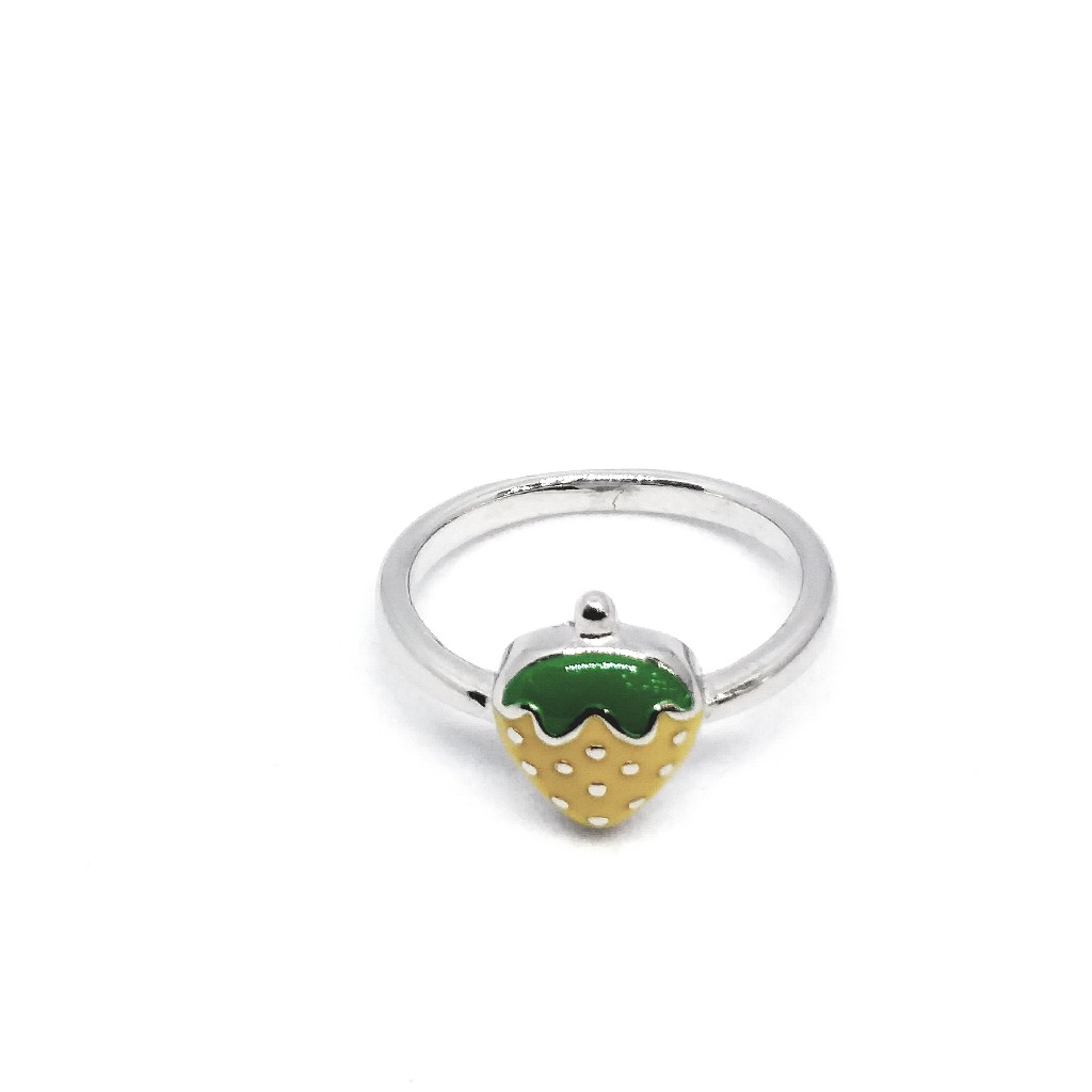 925 sterling silver strawberry shape kid's ring - Image 4