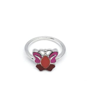 925 sterling silver fancy butterfly kid's ring