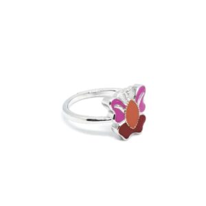 925 sterling silver fancy butterfly kid's ring