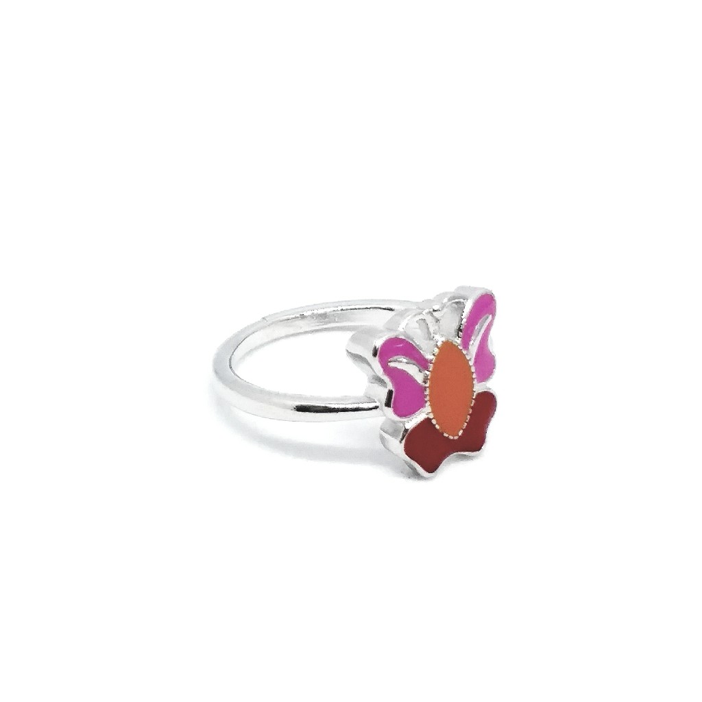 925 sterling silver fancy butterfly kid's ring - Image 2