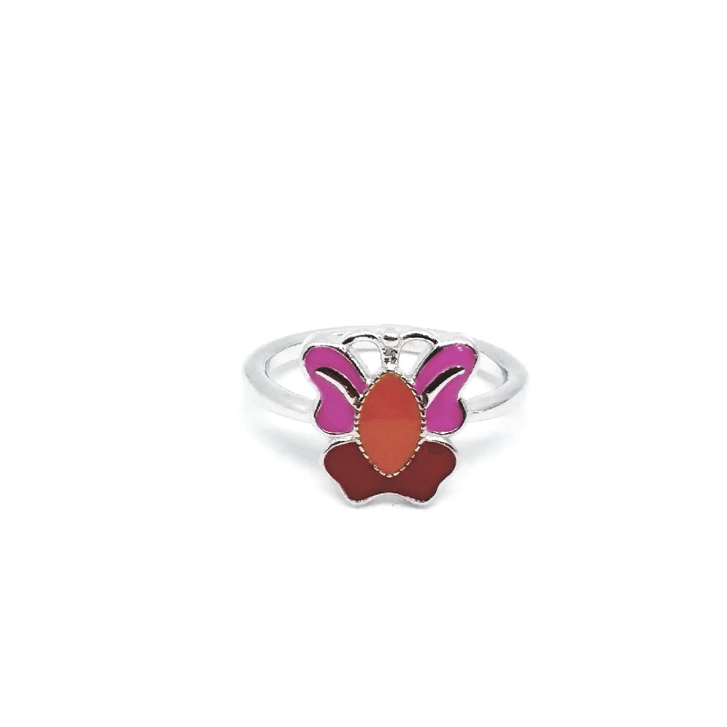 925 sterling silver fancy butterfly kid's ring
