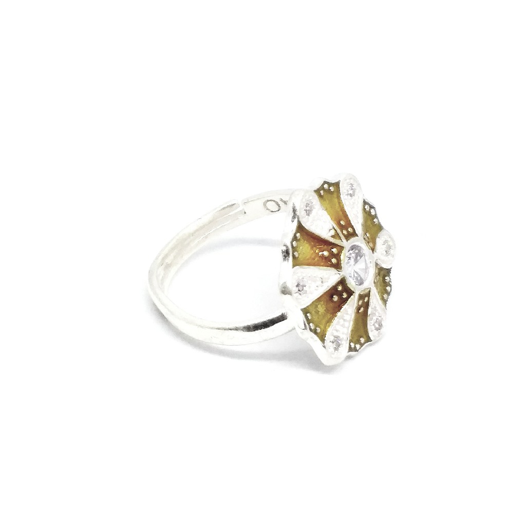 925 Sterling silver Diamond ladies party wear ring