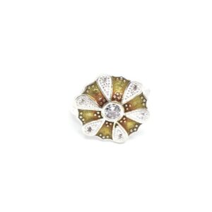 925 Sterling silver Diamond ladies party wear ring