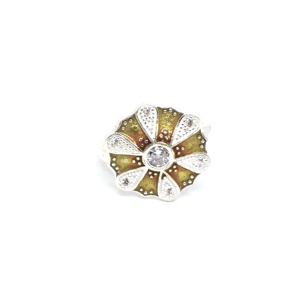 925 Sterling silver Diamond ladies party wear ring