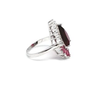 925 Sterling silver Diamond ladies party wear ring