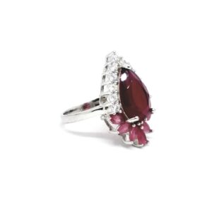 925 Sterling silver Diamond ladies party wear ring