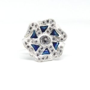 925 Sterling silver party wear ladies fancy Ring