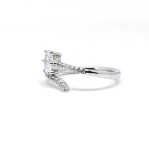 925 Sterling silver Diamond ladies fancy Ring