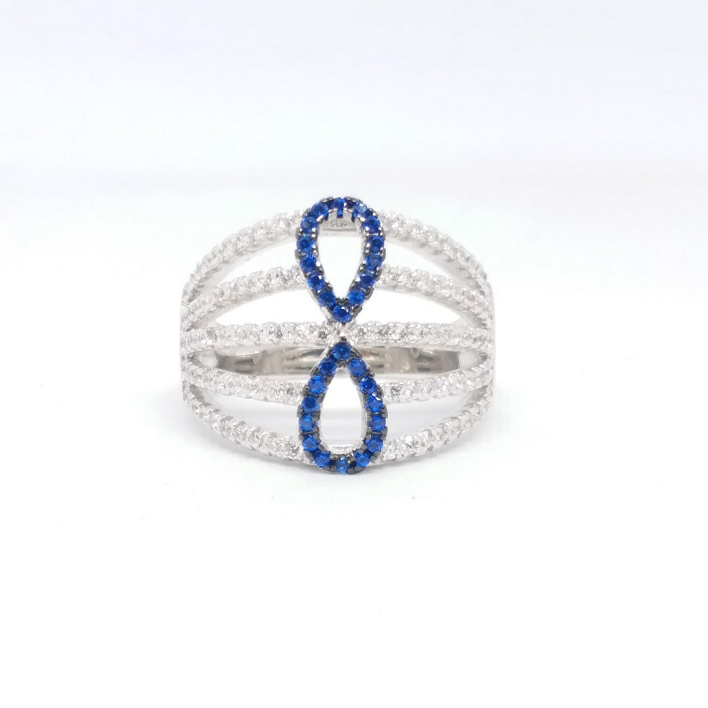 925 Sterling silver Diamond ladies party wear ring