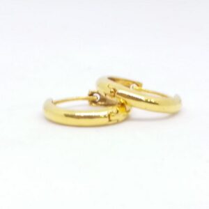 18 kt 750 gold plain casting bali
