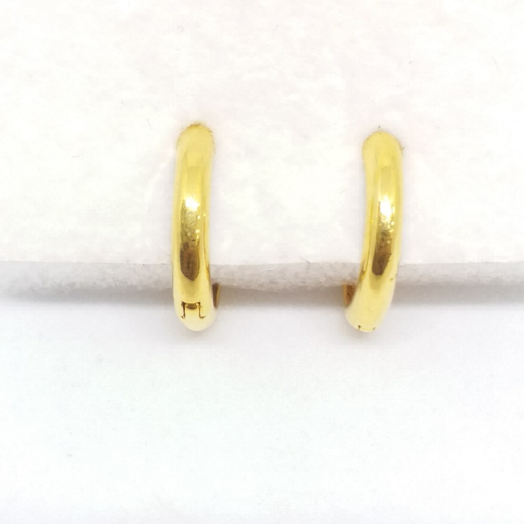 18 kt 750 gold plain casting bali - Image 3