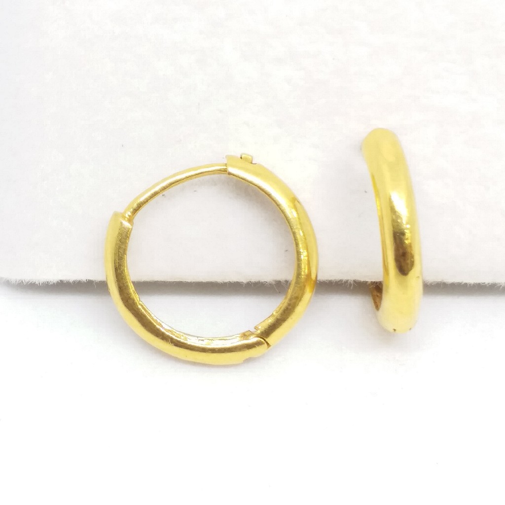 18 kt 750 gold plain casting bali - Image 2