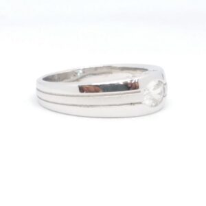 925 Sterling silver Single Stone Gents Ring