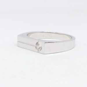 925 Sterling silver Single Stone Gents Ring