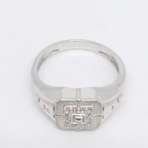 925 Sterling silver Diamond fancy Gents Ring