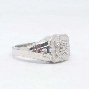 925 Sterling silver Diamond fancy Gents Ring