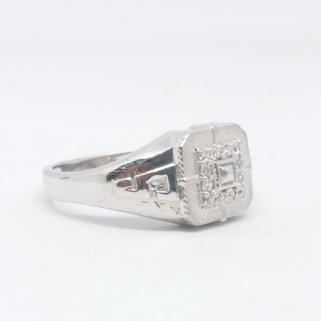 925 Sterling silver Diamond fancy Gents Ring - Image 2
