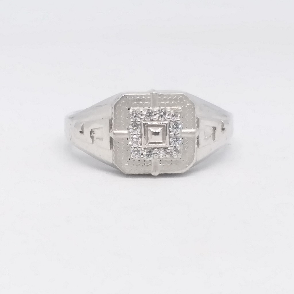 925 Sterling silver Diamond fancy Gents Ring