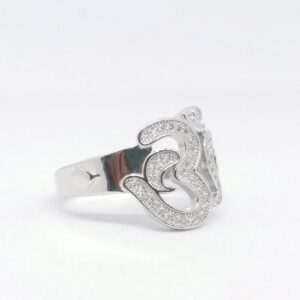 925 Sterling silver Diamond Om Gents Ring