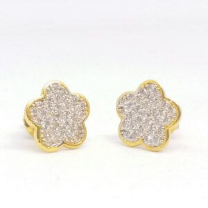 22 KT 916 Gold Diamond Round Fancy top