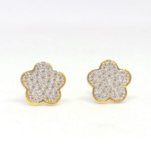 22 KT 916 Gold Diamond Round Fancy top