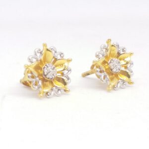 22 KT 916 Gold Diamond Round Butterfly shape tops