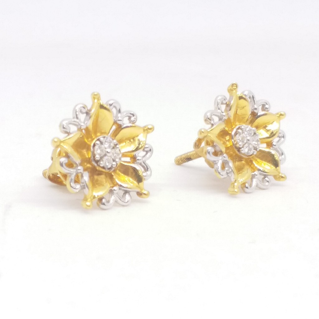 22 KT 916 Gold Diamond Round Butterfly shape tops - Image 3