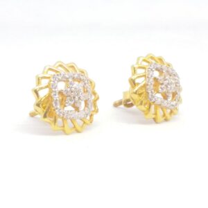 22 KT 916 Gold Diamond Round Fancy top