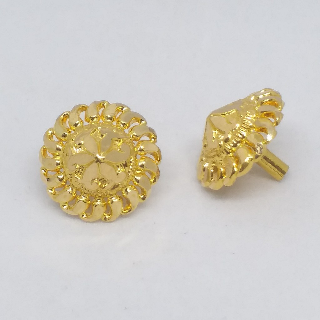 22 KT 916 Gold Plain tops - Image 2