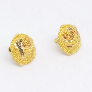 22 KT 916 Gold Plain Culcutti Round tops