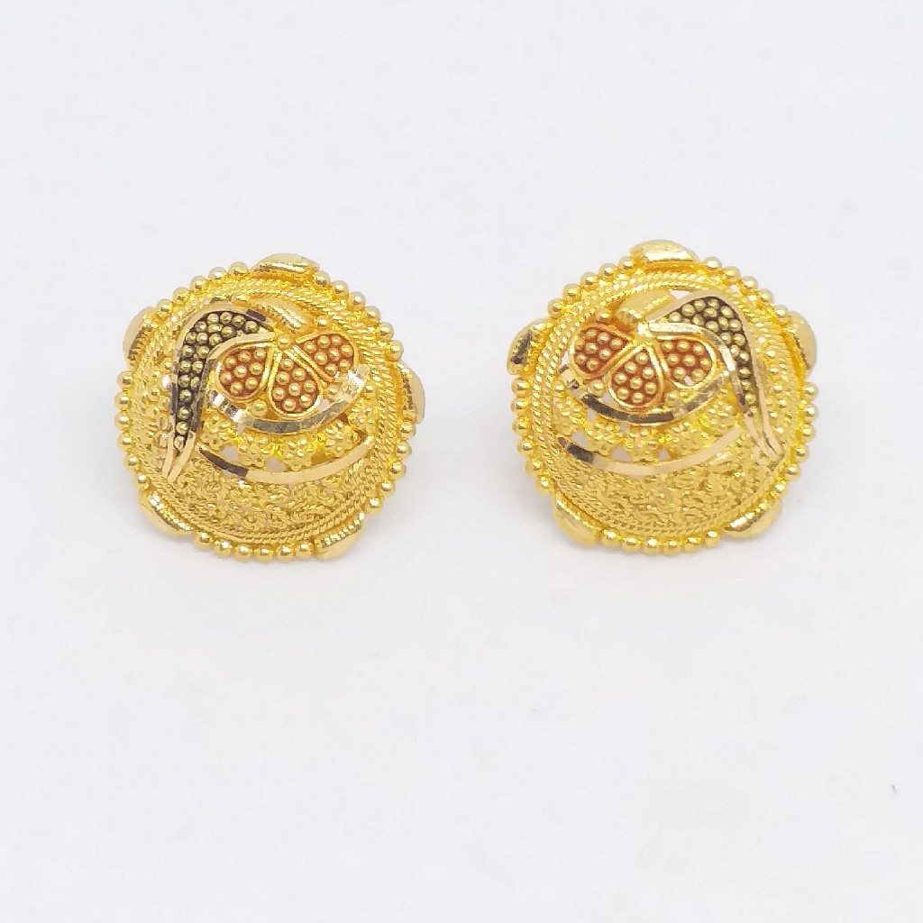 22 KT 916 Gold Plain Culcutti Round tops