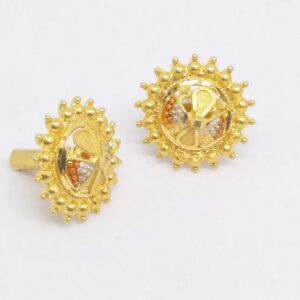 22 kt 916 gold plain round tops