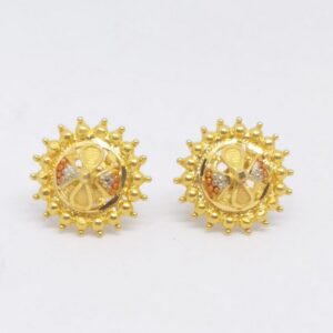 22 kt 916 gold plain round tops