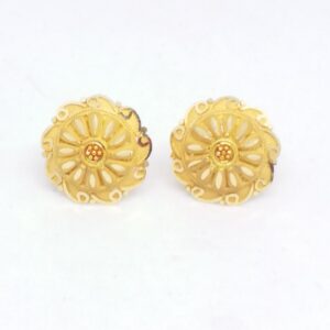 22 kt 916 plain gold round kaap tops